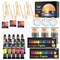 Shuttle Art 69 Pack Acrylic Paint Set, Acrylic Painting Set with 2 Pack of 15 Colors Acrylic Paint, 3 Sets of Wooden Easels, Canvas, Brushes & Palettes, Art Painting Supplies for Kids Adults Beginner